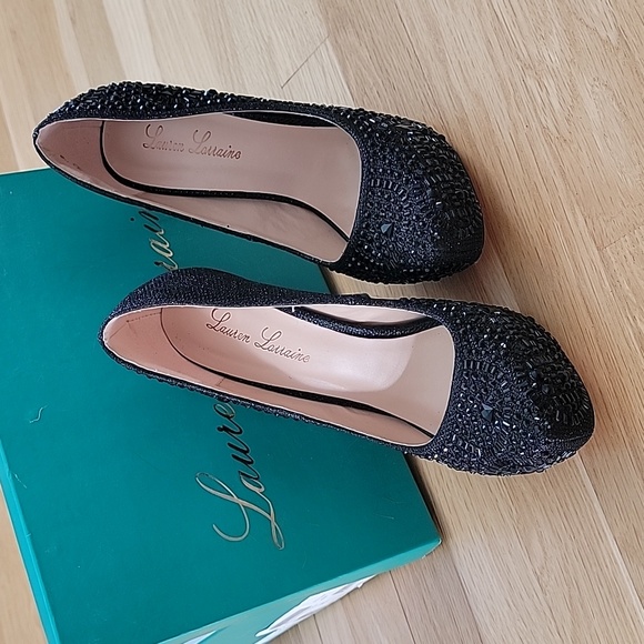 Black Sparkle Dress Shoes - Picture 3 of 8